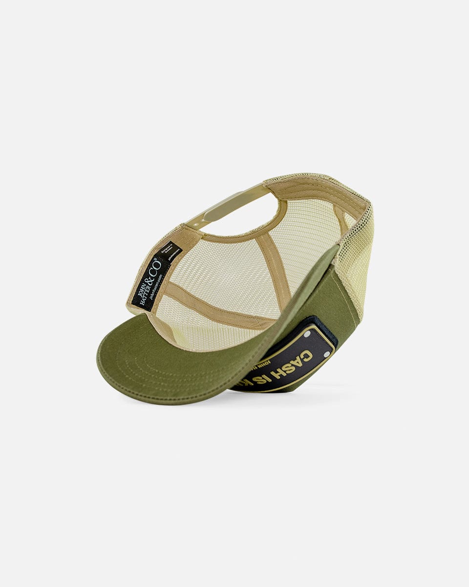 JOHN HATTER & CO Caps CASH IS KING - GREEN - RUBBER CAP