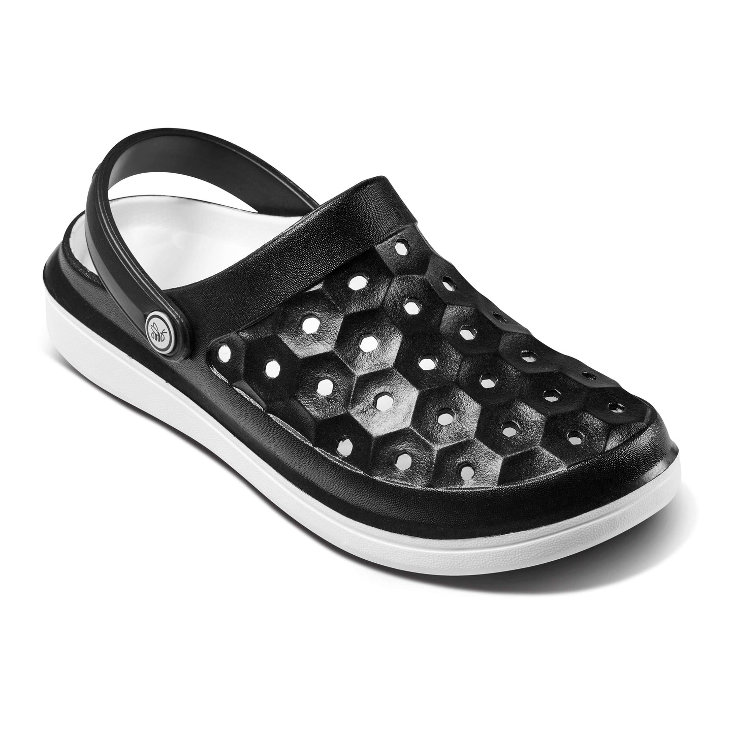 JOYBEES Shoes WOMEN'S VARSITY CLOG - Two-Tone Black/White