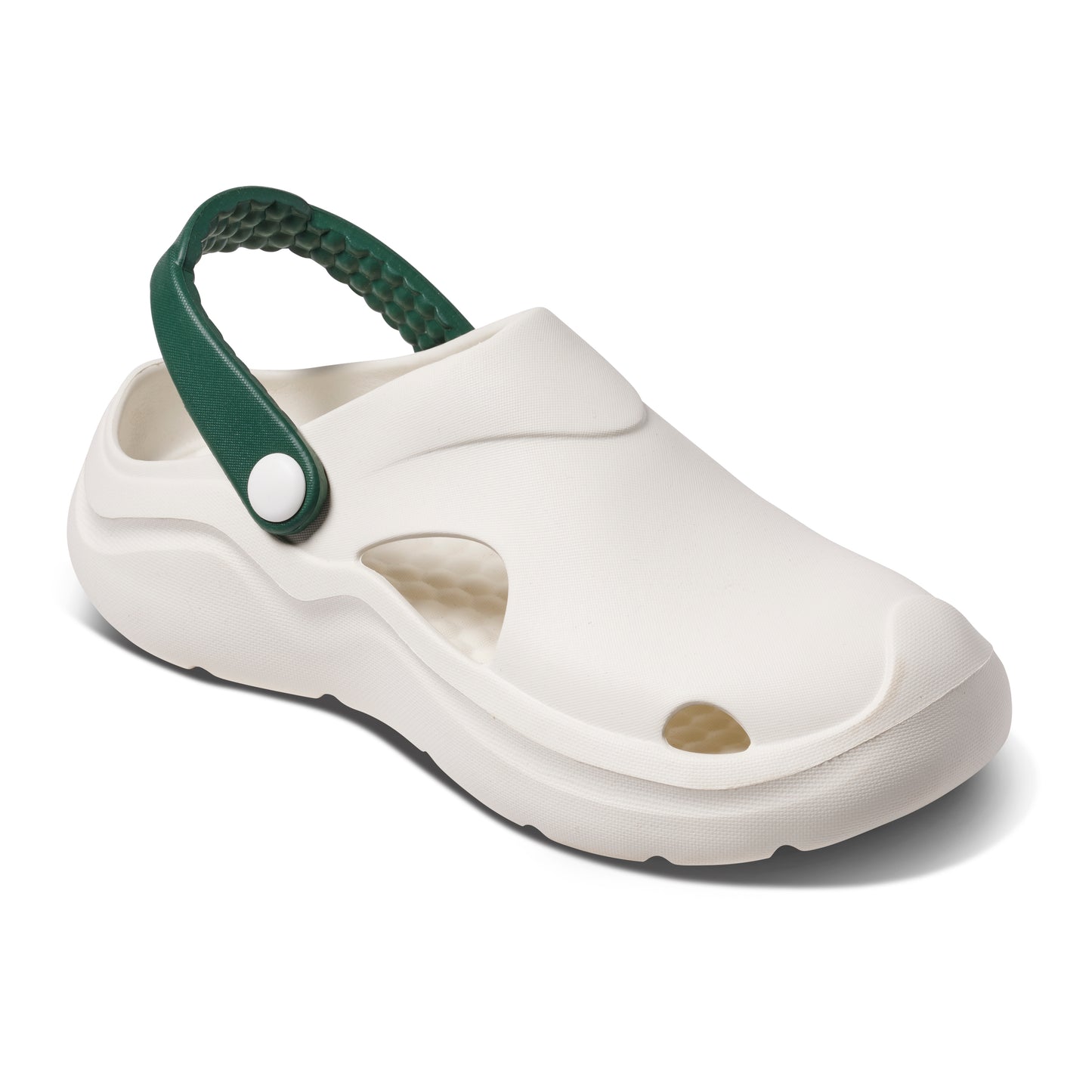 Women's Studio Clog Solid Bone/Dark Green