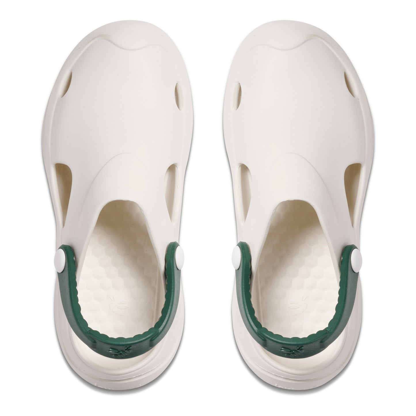 Women's Studio Clog Solid Bone/Dark Green