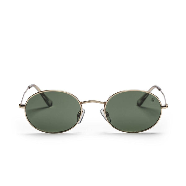 CHPO Sunglasses Shaun - Golden frame and Green lens