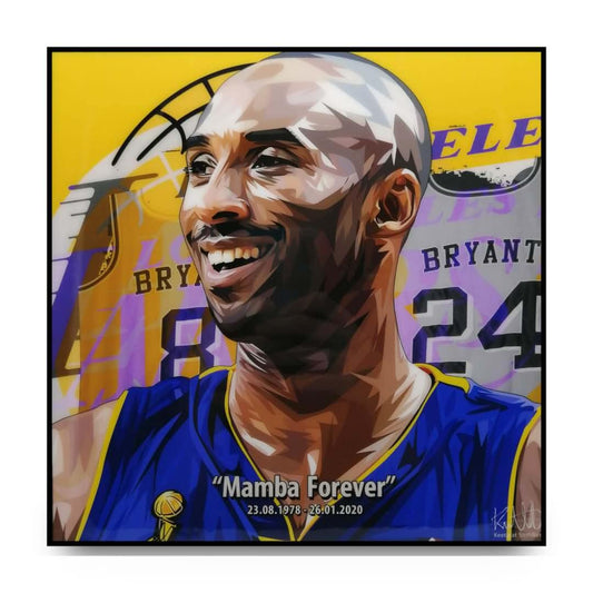 Famous Pop Art Frames Kobe Bryant Pop Art Poster "Mamba Forever"