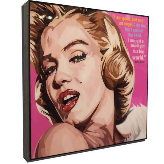 Famous Pop Art Frames Marilyn Monroe Pop Art Poster "I am good"