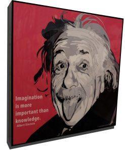 Famous Pop Art Frames SMALL Albert Einstein Pop Art Poster "Imagination"