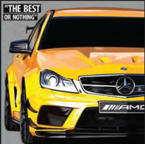 Famous Pop Art Frames SMALL BENZ 1