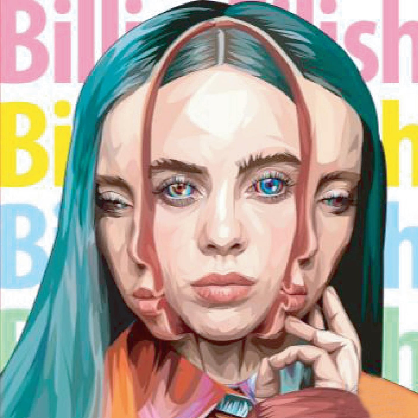 Famous Pop Art Frames SMALL BILLIE EILISH  Pop Art Poster