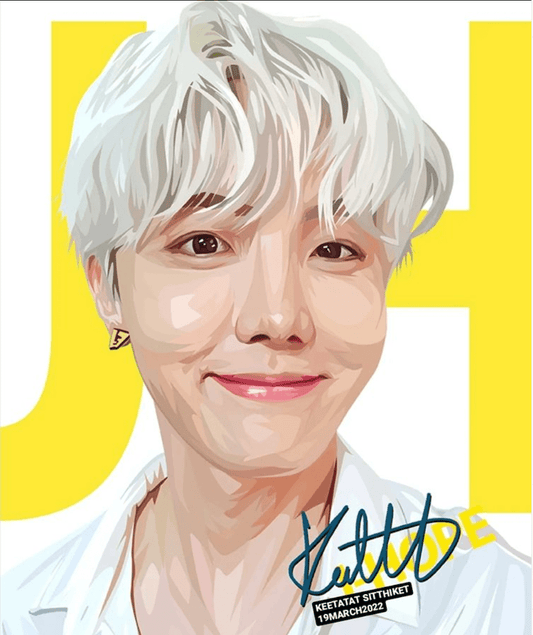 Famous Pop Art Frames SMALL BTS - J HOPE