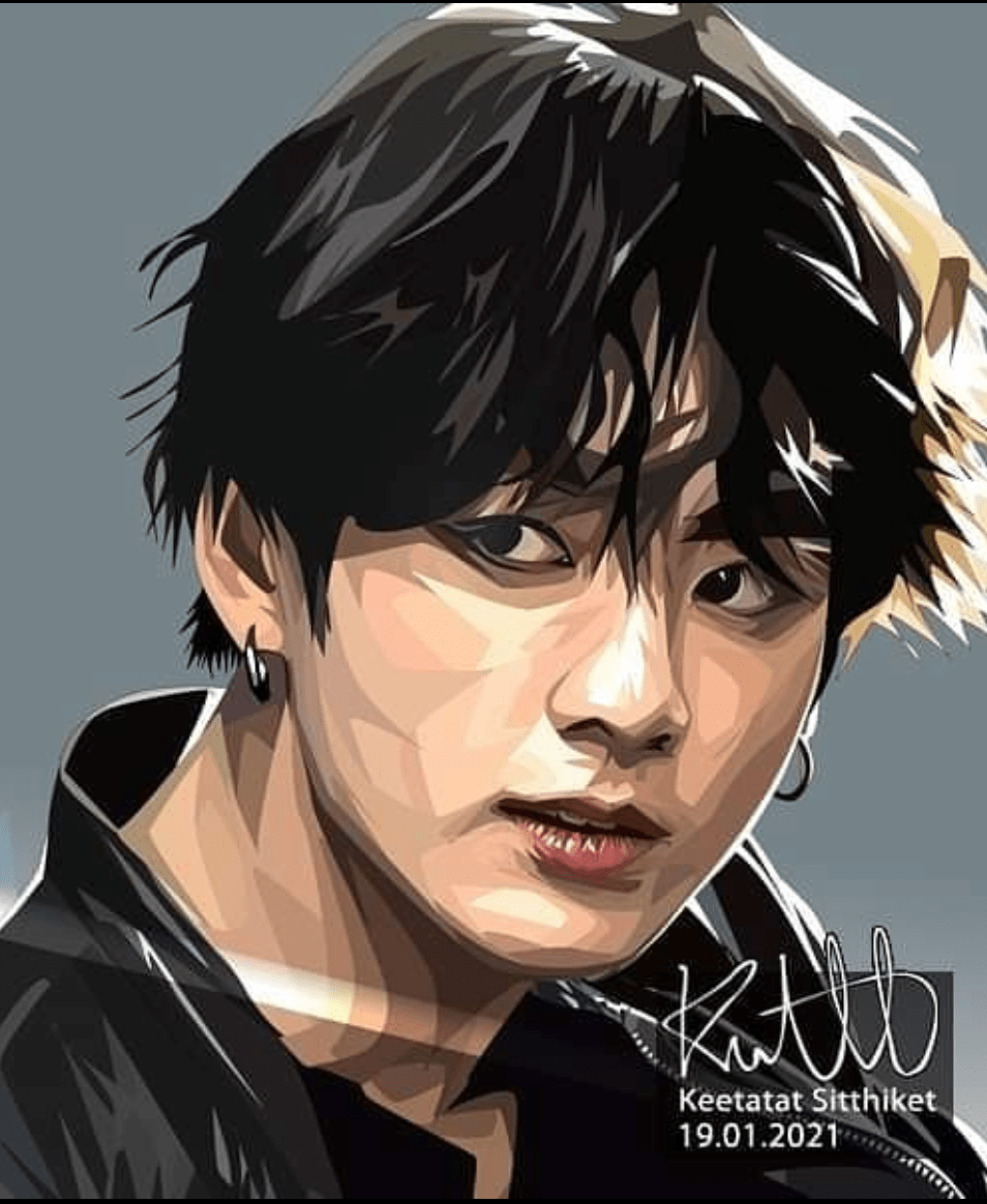 Famous Pop Art Frames SMALL BTS - JUNGKOOK