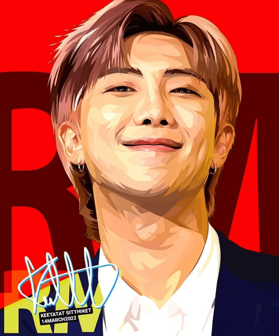 Famous Pop Art Frames SMALL BTS - RM