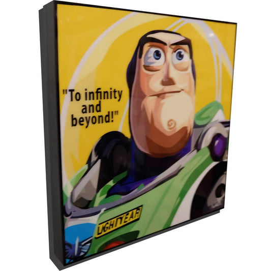 Famous Pop Art Frames SMALL Buzz Lightyear Pop Art Poster "To Infinity and Beyond'