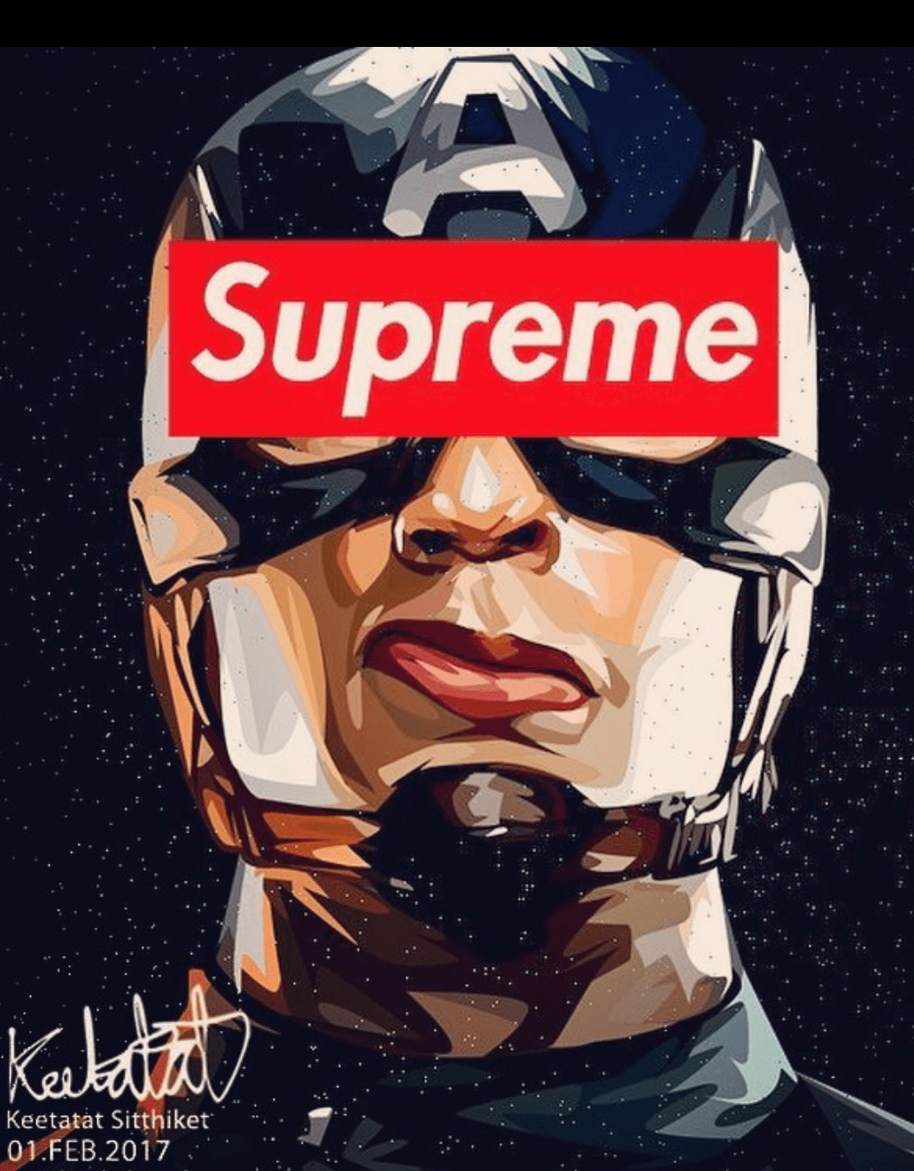 Famous Pop Art Frames SMALL CAP X SUPREME