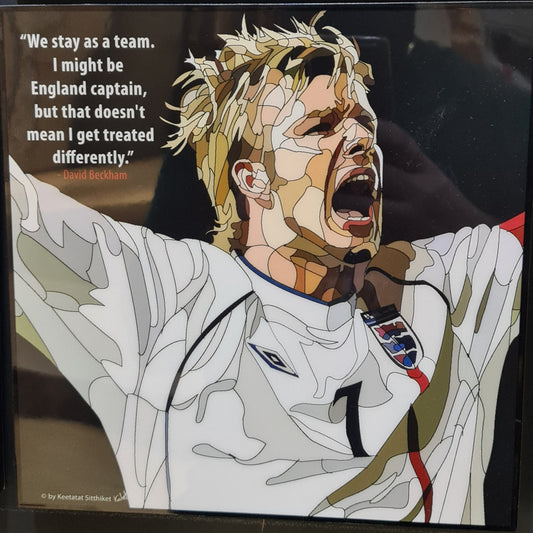 Famous Pop Art Frames SMALL DAVID BECKHAM ENGLAND Pop Art Poster