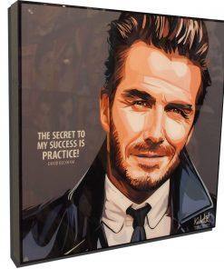 Famous Pop Art Frames SMALL David Beckham Famous Pop Art Poster "The secret"