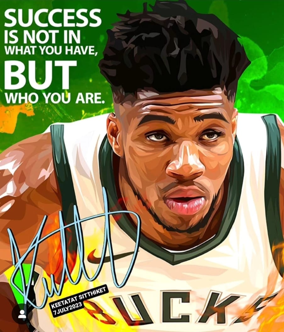 Famous Pop Art Frames SMALL GIANNIS ANTETOKOUNMPO