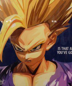 Famous Pop Art Frames SMALL Gohan (Dragon Ball) Pop Art Poster "All you've got"