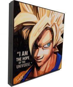 Famous Pop Art Frames SMALL Goku (Dragon Ball) Pop Art Poster "Hope of the Universe"