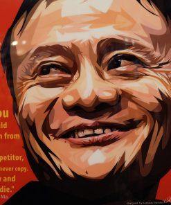 Famous Pop Art Frames SMALL Jack Ma Pop Art Poster "Never copy"