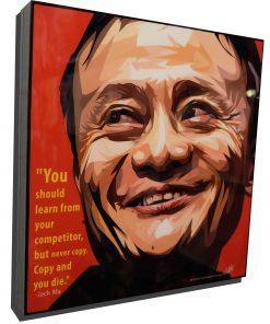 Famous Pop Art Frames SMALL Jack Ma Pop Art Poster "Never copy"