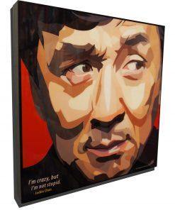 Famous Pop Art Frames SMALL Jackie Chan Pop Art Poster "I'm Crazy"