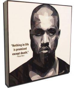 Famous Pop Art Frames SMALL Kanye West Pop Art Poster "Nothing in life is promised"