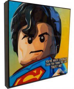 Famous Pop Art Frames SMALL LEGO Movie, Superman Pop Art Poster