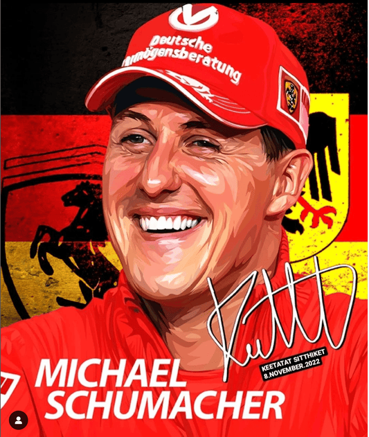 Famous Pop Art Frames SMALL Michael Schumacher