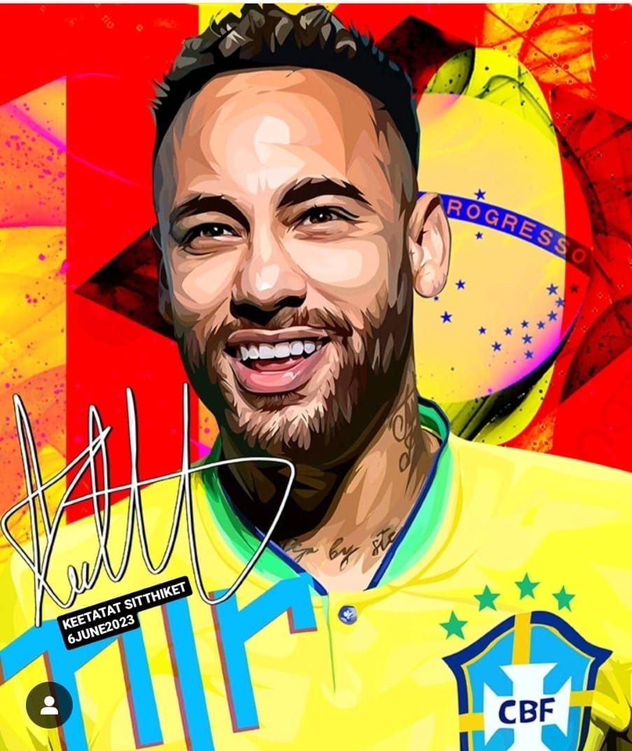 Famous Pop Art Frames SMALL NEYMAR BRAZIL NEW