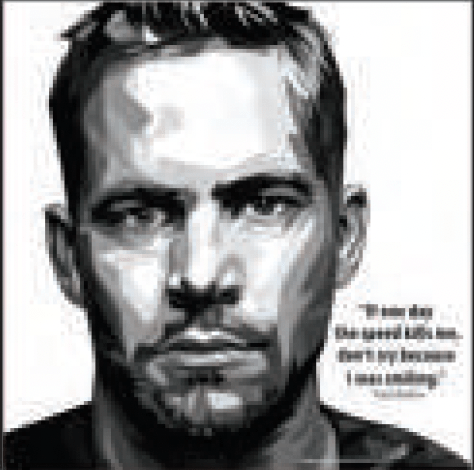 Famous Pop Art Frames SMALL PAUL WALKER