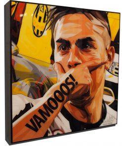 Famous Pop Art Frames SMALL Paulo Dybala Famous Pop Art Poster "VAMOOOS!!!"