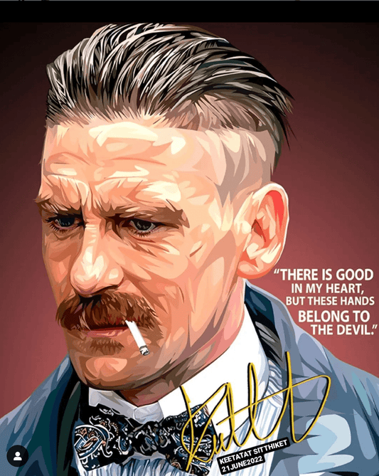 Famous Pop Art Frames SMALL PEAKY BLINDERS - Arthur Shelby - There is good in my Heart