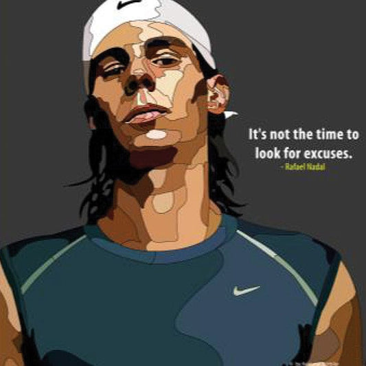 Famous Pop Art Frames SMALL RAFAEL NADAL Pop Art Poster