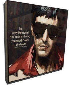 Famous Pop Art Frames SMALL Scarface Pop Art Poster "I'm Tony Montana"