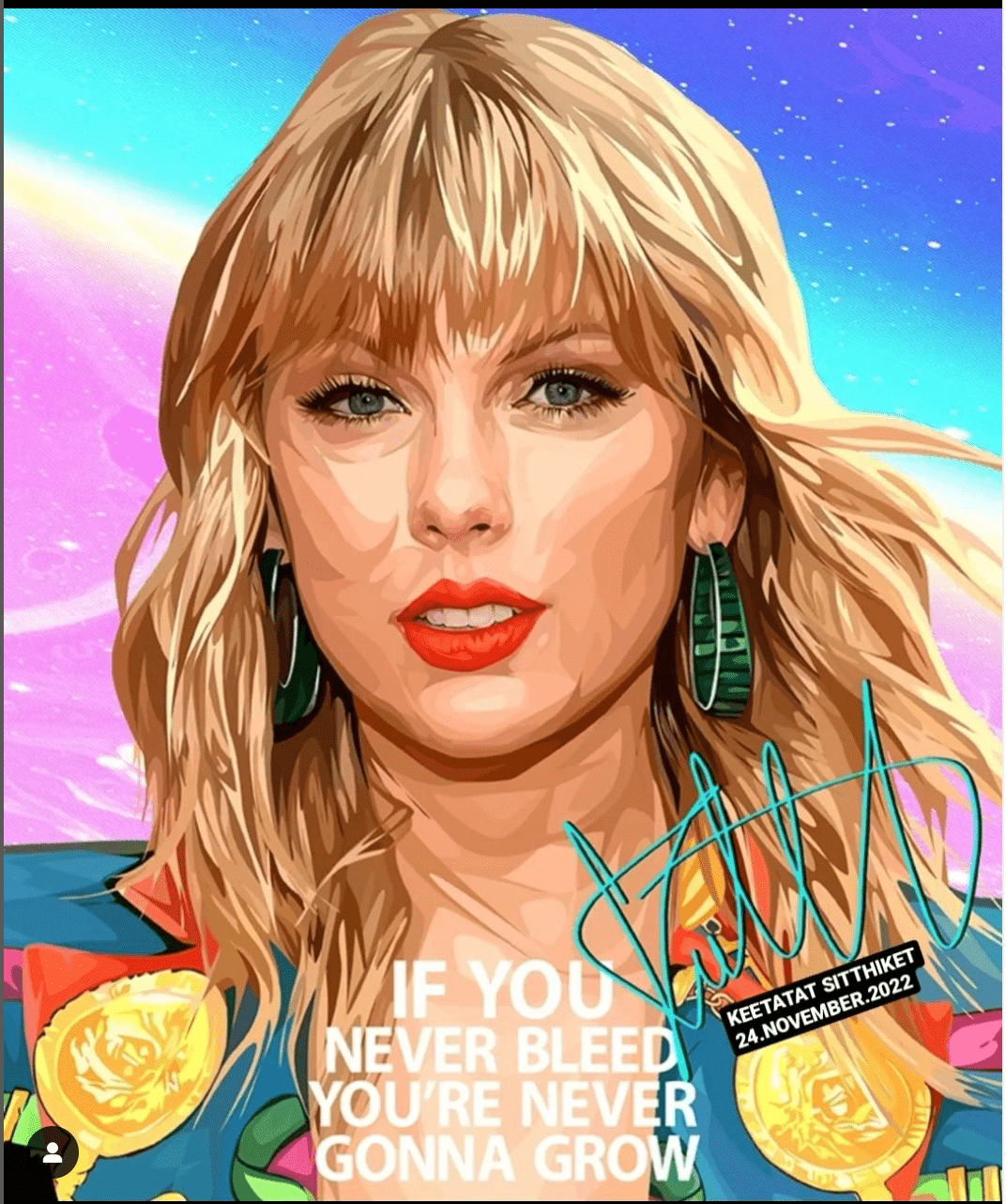 Famous Pop Art Frames SMALL TAYLOR SWIFT