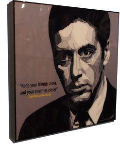 Famous Pop Art Frames SMALL The Godfather Pop Art Poster, Michael Corleone