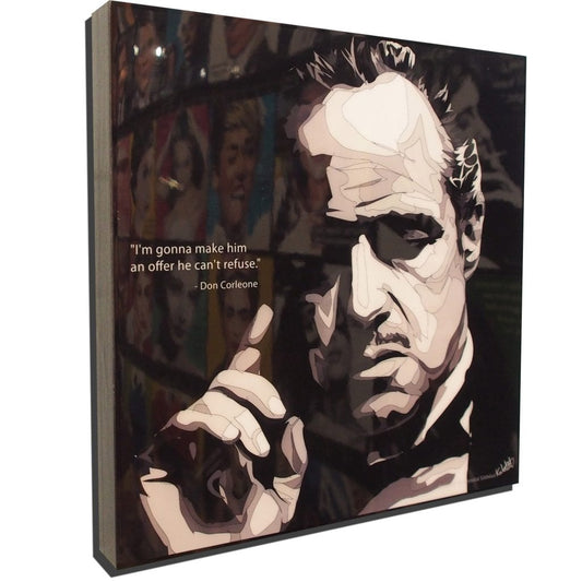 Famous Pop Art Frames SMALL The Godfather, Vito Corleone Pop Art Poster