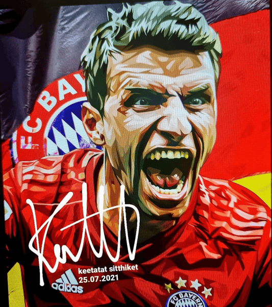 Famous Pop Art Frames SMALL Thomas Muller Pop Art Poster