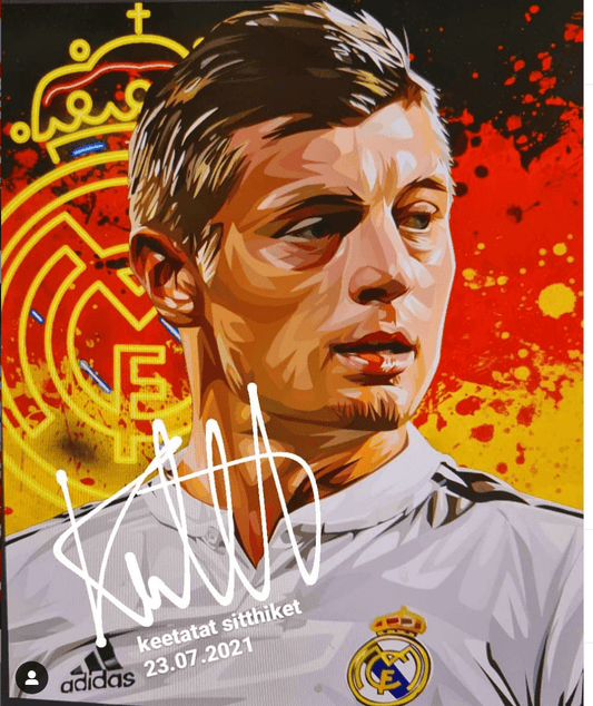 Famous Pop Art Frames SMALL Toni Kroos Pop Art Poster