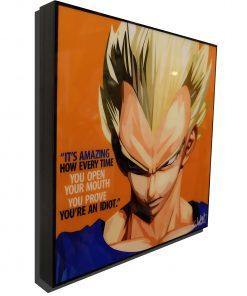 Famous Pop Art Frames SMALL Vegeta (Dragon Ball) Pop Art Poster "Every time"