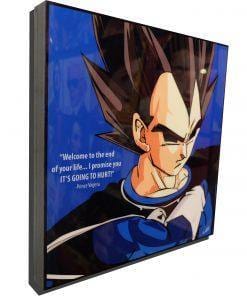 Famous Pop Art Frames SMALL Vegeta Pop Art Poster "It's going to hurt"