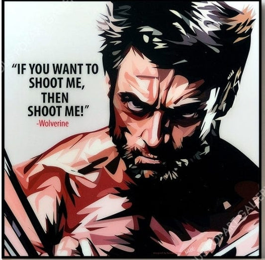 Famous Pop Art Frames SMALL WOLVERINE 2