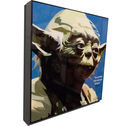 Famous Pop Art Frames SMALL Yoda Pop Art Poster "You will find"