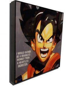 Famous Pop Art Frames SMALL Young Goku Pop Art Poster "Brainless monkey"