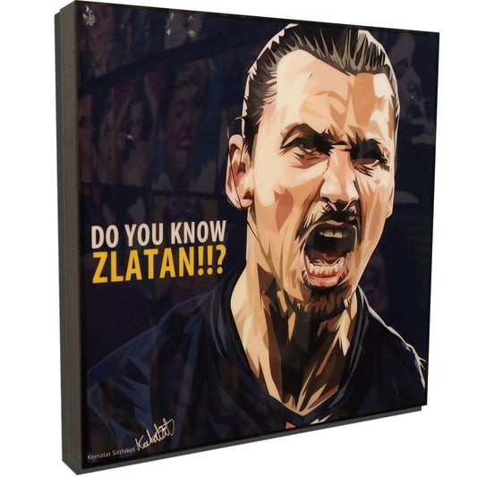 Famous Pop Art Frames SMALL Zlatan Ibrahimović Pop Art Poster “Do you know Zlatan!!!?”