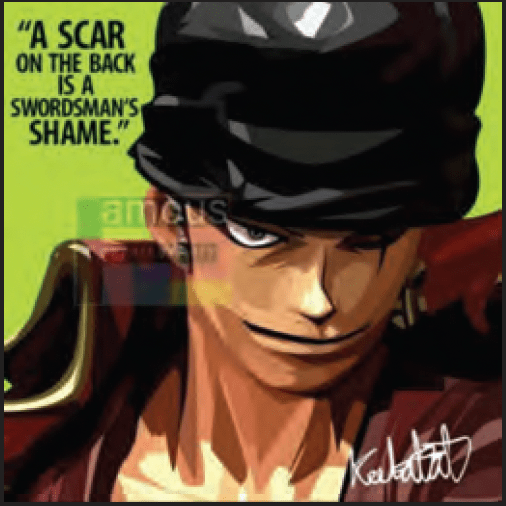 Famous Pop Art Frames SMALL ZORO V2