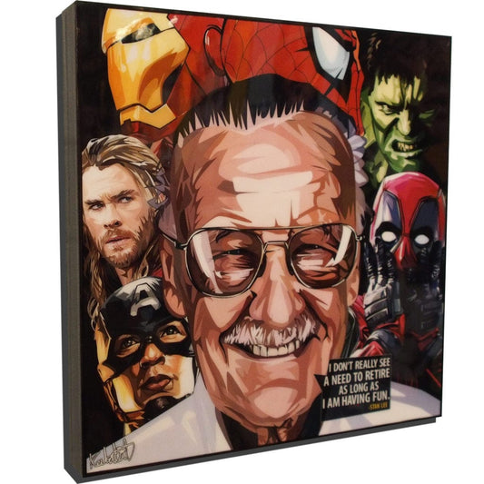 Famous Pop Art Frames Stan Lee Pop Art Poster "I don't really see"