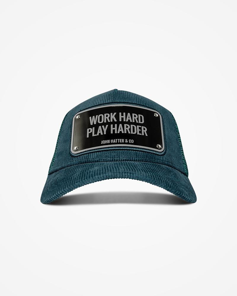 JOHN HATTER & CO Caps WORK HARD - CORDUROY