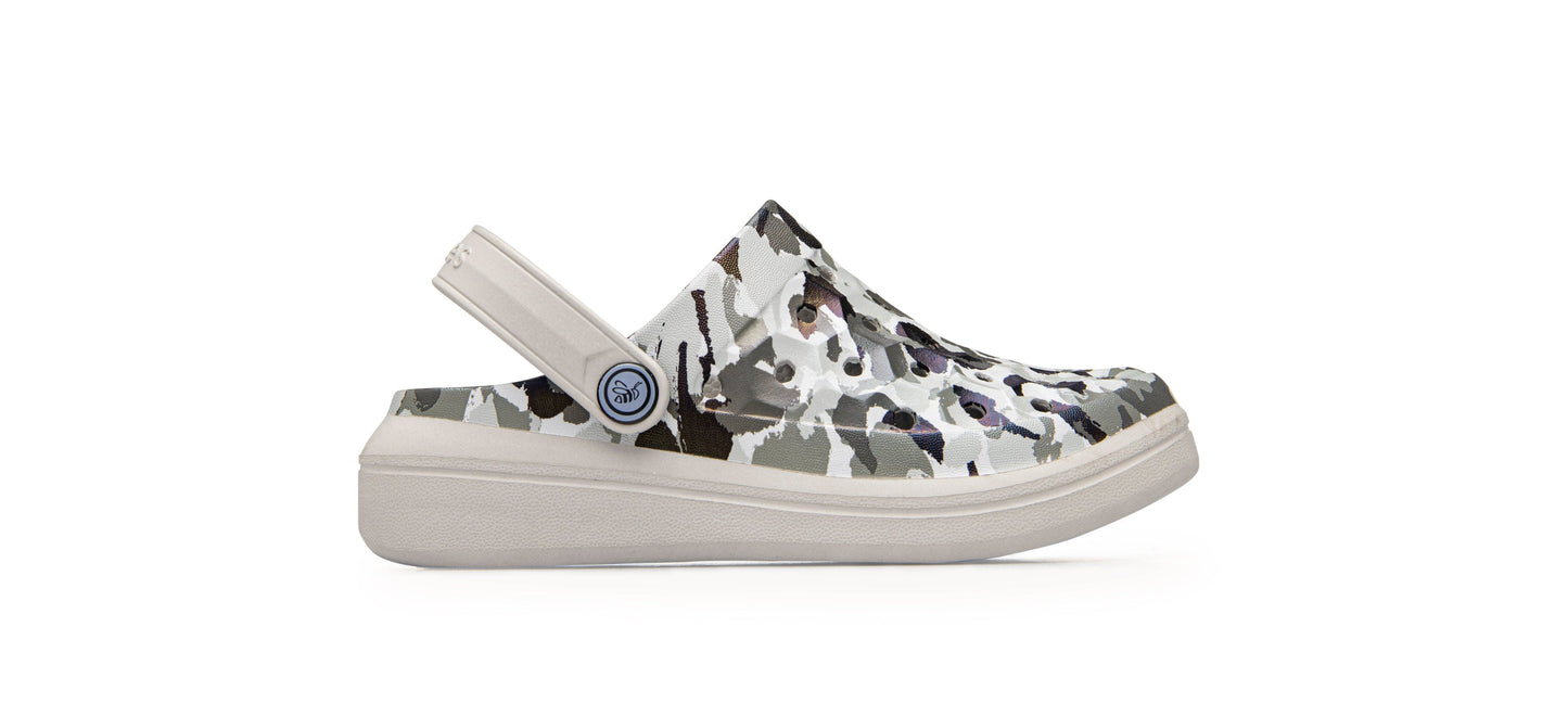 JOYBEES Boys Varsity Clog Graphic Grey Camo