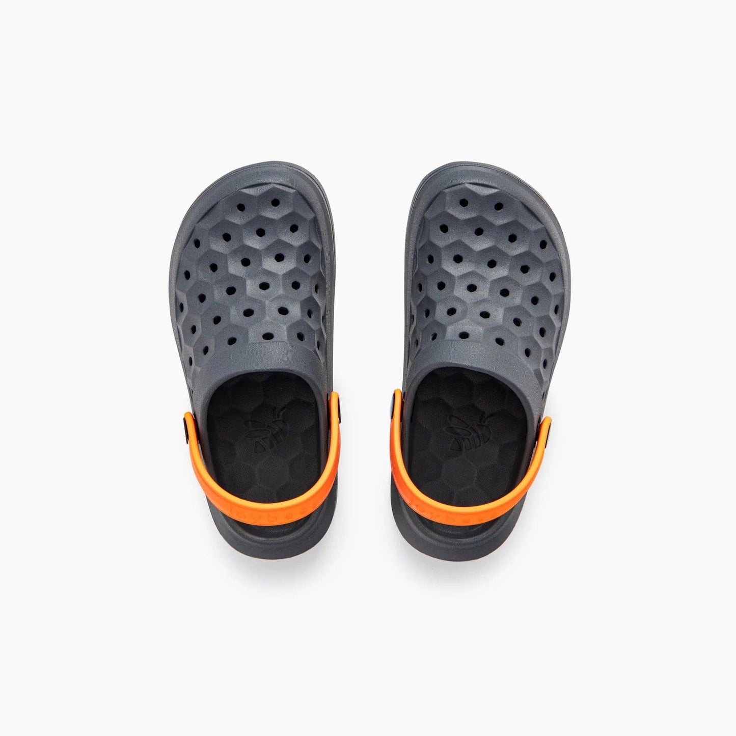 JOYBEES Boys Varsity Clog Solid Charcoal/Orange