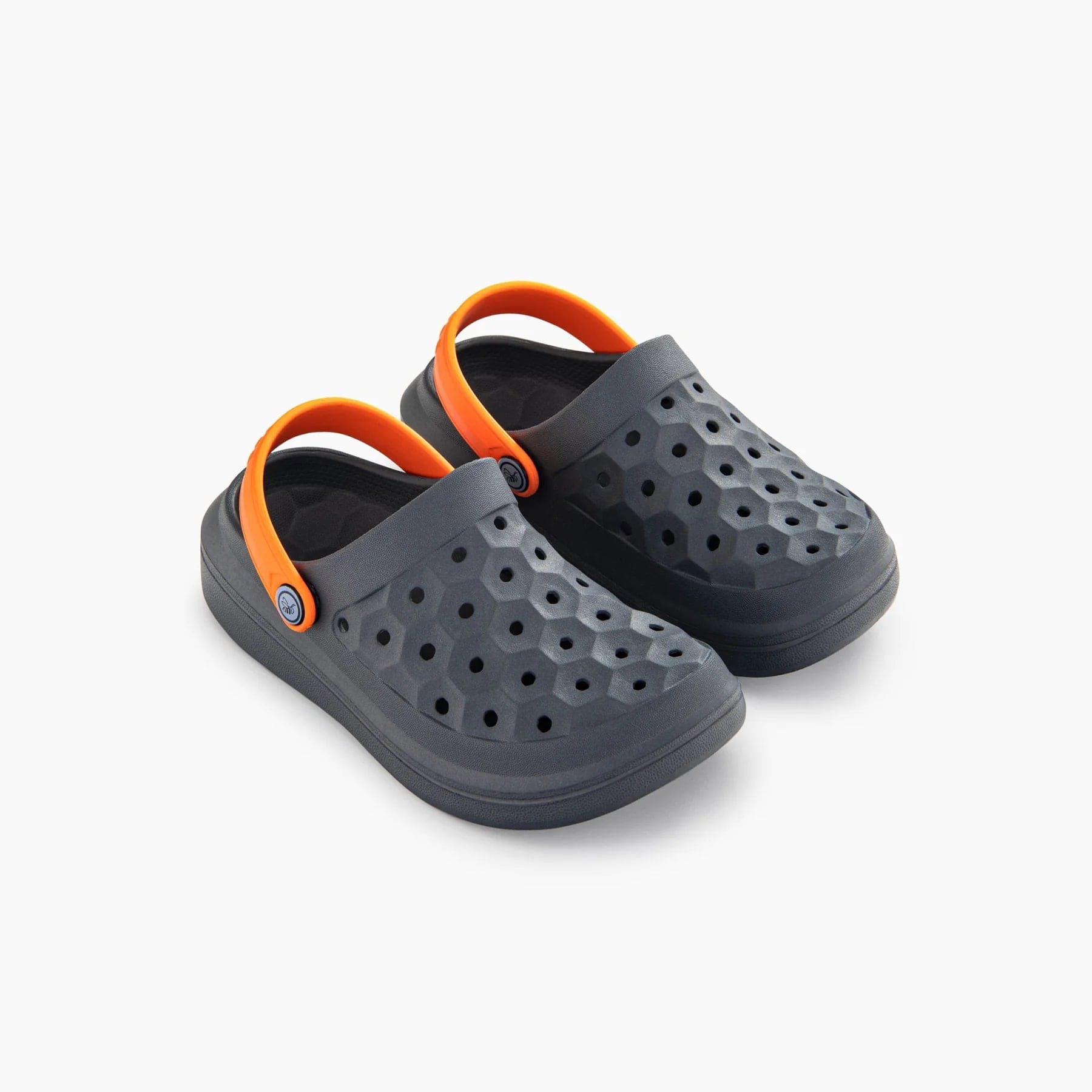 JOYBEES Boys Varsity Clog Solid Charcoal/Orange