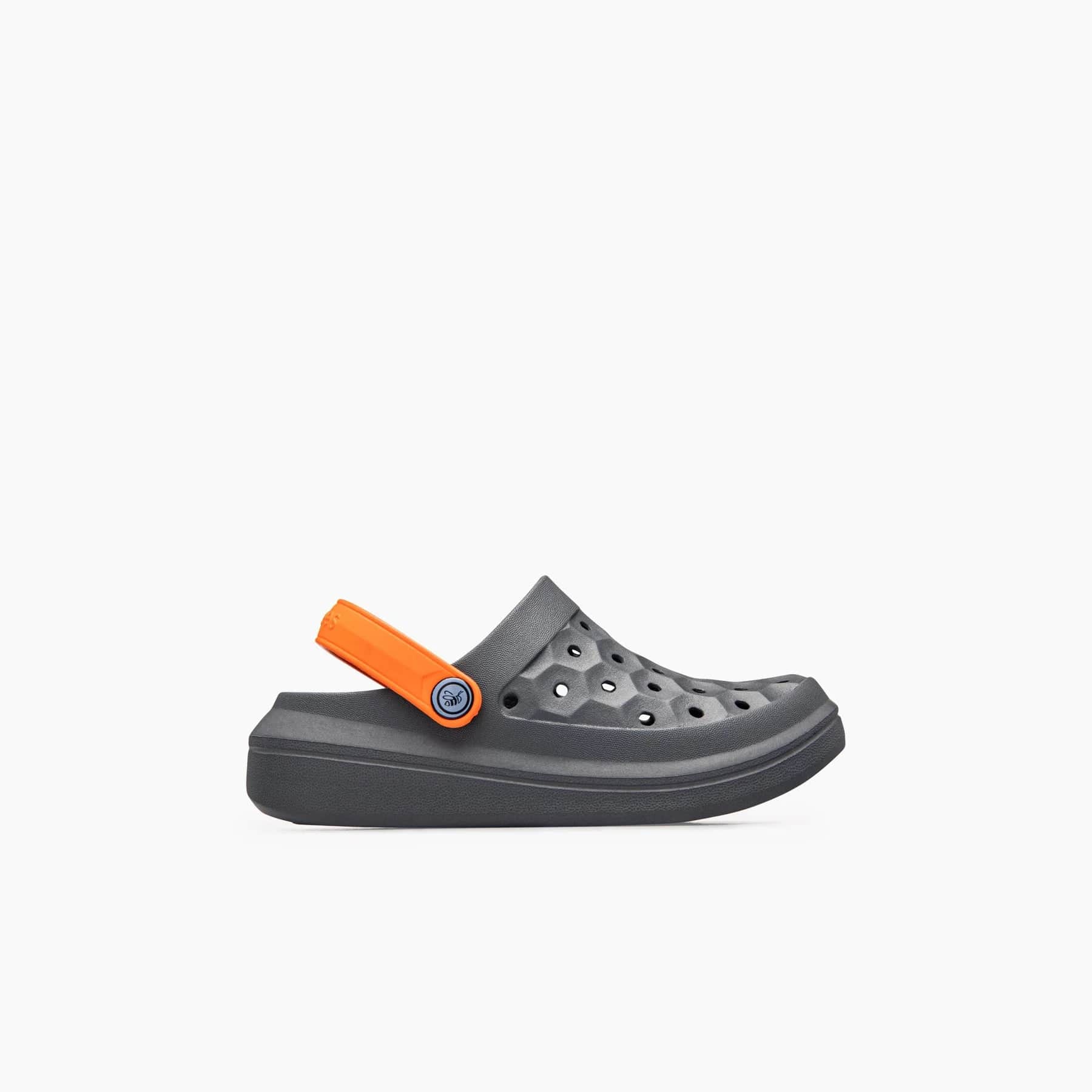 JOYBEES Boys Varsity Clog Solid Charcoal/Orange